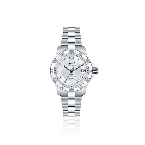 Chris Benz Diamond Diver Silver Bay CB-DD200-SI-MBO ()