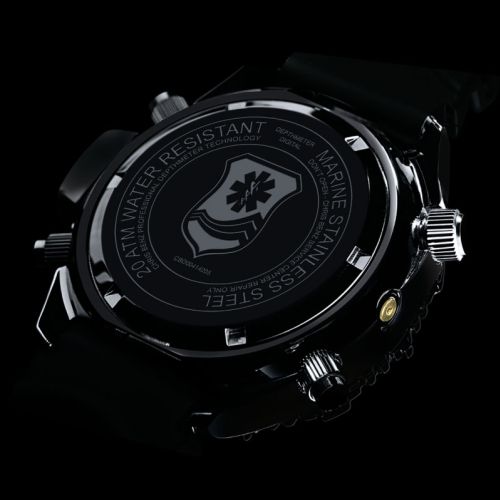 Chris Benz Depthmeter Digital 200M Rescue Diver CB-D200X-RS-KBO ()